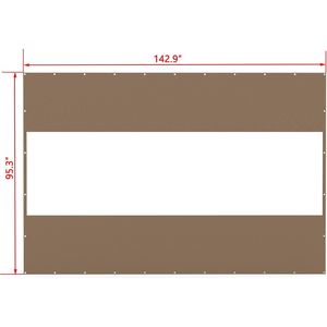 Tenda a Pannelli in PVC Poliestere Resistente 18 oz, Impermeabile e Antistrappo per Esterni, Ideale per Patii e Gazebo - Product Image 6
