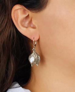 Orecchini Pendenti a Foglia di Cristallo |   2028 - Product Image 5