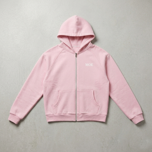 Sweat-shirts à capuche entièrement zippés pour hommes, en molleton de coton haute densité, coupe ample et décontractée, couleur unie, style streetwear, avec impression de logo personnalisé pour les boutiques - Product Image 3