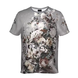 เสื้อยืดคอกลมทรงปกติสำหรับผู้ชาย แขนสั้น สกรีนโลโก้ด้านหน้า ผลิตจากผ้าโพลีเอสเตอร์/คอตตอน ระบายอากาศได้ดี เป็นมิตรต่อสิ่งแวดล้อม - Product Image 5