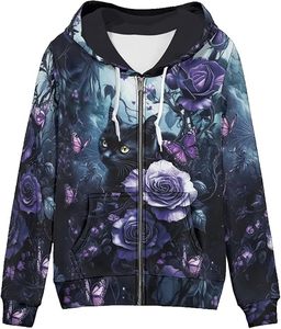 Sudadera con Capucha ROMEO INDUSTRY para Mujer, Transpirable, de Forro Polar, Lavada, Otoño/Invierno, Casual, Sublimada, 95% Poliéster, 5% Elastano, Tallas XS-5XL - Product Image 6