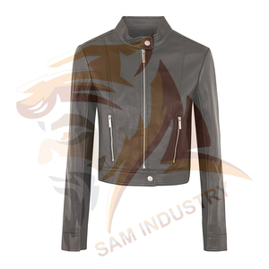 Top Trending Cheap Price <b>Ladies</b> Genuine Leather <b>Jacket</b> Adults Size Full Sleeve Custom Color & Style Women Leather <b>Jackets</b> - Product Image 6