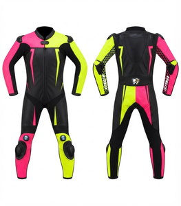 Traje de Motociclismo de Cuero GSXR Personalizado para Hombre, Mono de Carreras de Una Pieza, Traje de Motociclista OEM con Protección CE, Manga Larga, 280g - Product Image 1