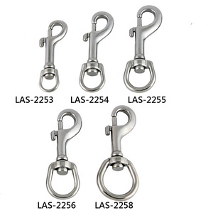 Mousqueton à œil pivotant en acier inoxydable de haute qualité classique et durable pour laisse de chien - Product Image 2