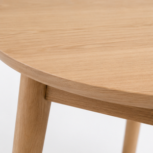 ARTERRA Premium Teak Wood <b>Round</b> <b>Dining</b> <b>Table</b> <b>Set</b> Modern Minimalist <b>Dining</b> <b>Table</b> with Chairs <b>for</b> Home Cafe - Product Image 4