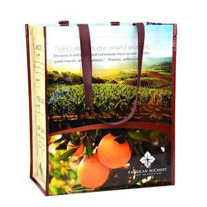 Low MOQ Custom Design and Multi Colors Tubular Construction PP Woven OEM/ODM Reusable Shopping <b>Bags</b> for Picnic - Product Image 2