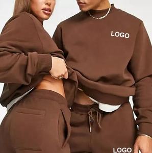 ชุดวอร์มผ้าฝ้ายแบบสวมหัวสำหรับผู้ชายชุดวิ่งมีฮู้ดโอเวอร์ไซส์ซัก2ชิ้นใช้ได้ทั้งชายและหญิง - Product Image 3