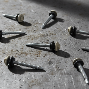 Industrial Grade Carbon Steel Wood Fasteners Supplier BIS Certified Class 4.8 6.8 Zinc/<b>Galvanized</b> Hex Washer Head Coarse <b>Screws</b> - Product Image 1