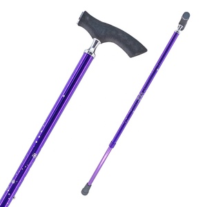 Bastón ergonómico con estilo, agarre suave, altura ajustable, capacidad de carga de 110kg, diseñado para uso de personas mayores, suministros de terapia de rehabilitación - Product Image 5