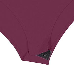 Maillot de bain une pièce pour femmes, col carré, couleur unie, vêtements de plage en tricot extensible - Product Image 5