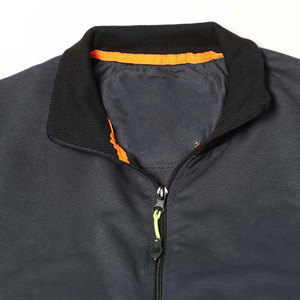 Ensemble de survêtement gris pour homme, col roulé, manches longues, sportif, séchage rapide, vêtements d'automne, coupe régulière, poches latérales - Product Image 5