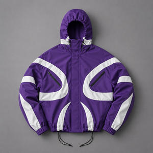 Veste coupe-vent pour hommes, résistante à l'eau, en polyester, pour les détaillants américains, étiquette privée, vente en gros - Product Image 4