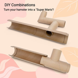 Tunnel et cachette modulables multifonctionnels pour hamsters, best-sellers, fabriqués à partir <span class=keywords><strong>de</strong></span> tubes <span class=keywords><strong>en</strong></span> carton - Product Image 3