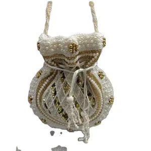 印度制造的手工织物手包女孩婚礼和派对服装使用刺绣包从印度出口