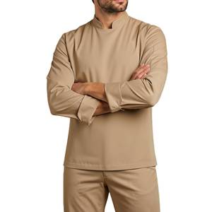 Uniforme de Chef de Cocina, 100% Algodón, Manga Larga, Unisex, Cierre de Botones, Tejido de Punto, Estampado Digital, Ropa de Trabajo para Personal de Restaurante y Hotel - Product Image 2