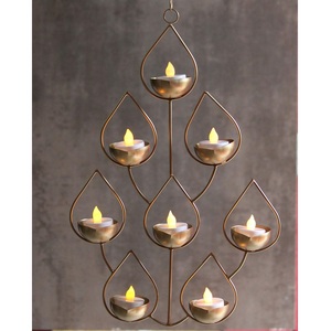Elegant Look High Grade Gold Plated Prime Quality Metal Made 7 Arms Stylish Designer Wedding Decoration Candelabra From India - Product Image 4