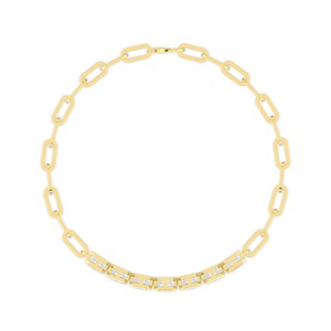 Modern 18K Yellow Gold Asscher Cut Lab Grown Diamond Bezel Link Bracelet 3.58 CTW - Product Image 6