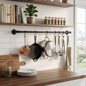 Corrimano per Scale da Cortile in Ferro a Tre Sezioni da 3,65 m, Nero, Dispositivo di Assistenza per Cortili - Product Image 5