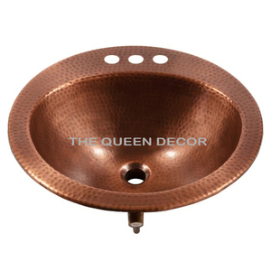 Lavabos de cobre hechos a mano de estilo europeo para villas, productos de baño para casas de campo y hoteles, tamaño personalizado - Product Image 5