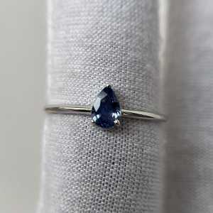 Anillo de Zafiro Azul Excepcional, Zafiro Natural, Regalo de Compromiso y Boda para Ella, Anillo de Propuesta, Joyería - Product Image 6