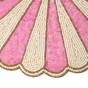 Premium Handcrafted Glass Beaded Round Placemat Decorative <b>Table</b> <b>Mat</b> For Dining Events And Home Decorative Dining <b>Table</b> <b>Mat</b> - Product Image 3