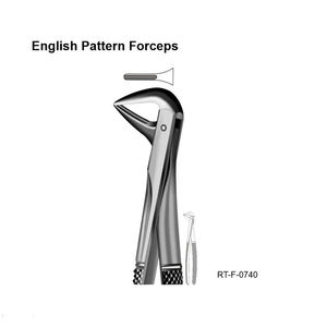 Forceps d'extraction dentaire manuels ergonomiques de classe I RT-F-0735, modèle anglais, en acier inoxydable, certifiés CE, Roboz Tech Pakistan - Product Image 6