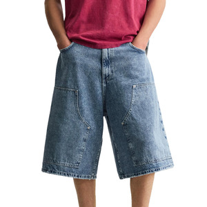 Pantalones Cortos de Mezclilla Azules para Hombre, Largos hasta la Rodilla, Casuales, de Verano, Vaqueros, Moda Urbana 2026, Transpirables, Impermeables, Venta al por Mayor - Product Image 6