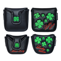 Housse de tête de club de golf en cuir PU portable à vente chaude, accessoires de golf