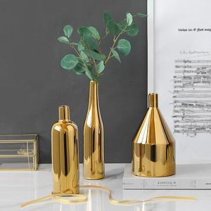 Handcrafted Metal Flower Vase Decorative Centerpiece Modern Home Living Room Elegant Floral Display Accent Design - Product Image 5