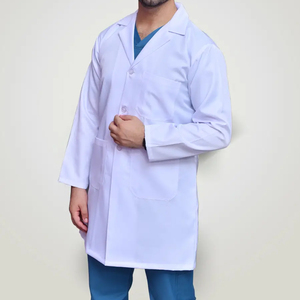 Bata de Laboratorio, Ropa Médica, Uniforme de Protección, 100% Algodón, Tela Resistente, Múltiples Bolsillos, Diseño Ergonómico y Detección de Agujas, Hospital - Product Image 4