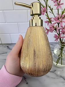Modern Gold <b>Glitter</b> Lotion Dispenser <b>Pump</b> Bottle Suitable For Bathroom Wash Basin And Vanity Countertop Styling From India - Product Image 3