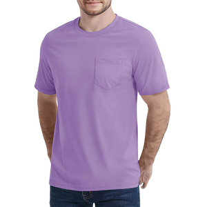 Meilleur fabricant de t-shirts à poches pour hommes, articles de haute qualité, best-sellers, séchage rapide, respirant, 100% coton, col rond, manches courtes - Product Image 2