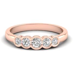 REYES – bague d'éternité élégante en argent Sterling 925, coupe ronde, 0.3 carats, Moissanite, pour femmes, bijoux de promesse de mariage - Product Image 1