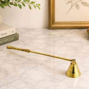 Golden Metal <b>Candle</b> Snuffer Stick With Long Handle For Smokeless Wick Dipping Hand Tool - Product Image 5