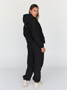 <b>Women</b> Solid Color Oversized <b>Fleece</b> Hoodie <b>Joggers</b> Set Cotton Tracksuit Casual Winter Loungewear Loose Fit Full Length Pants - Product Image 2