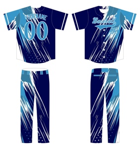 Uniformes de baseball unisexes de sublimation respirante - Product Image 1