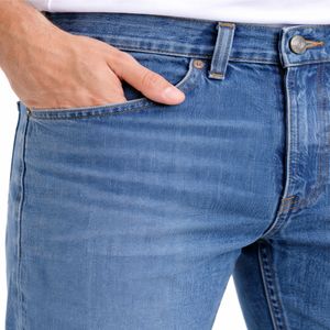 Jeans en denim pour hommes, qualité supérieure, confort extensible, écologiques, respirants, style streetwear, couleur unie, délavé, décontracté, coupe classique, pour le bureau - Product Image 6