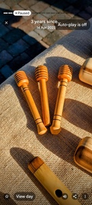 Handcrafted Wooden Honey Dipper with Long Handle Eco-Friendly Mirror Polish <b>Camping</b> Use Made in Uttar Pradesh - Product Image 4