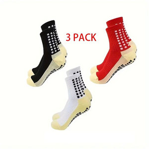 Sport <b>Socks</b> Anti Slip With <b>Grip</b> Premium Men Football Soccer Basketball Athletic Performance Cushioned Breathable Sweat - Product Image 2