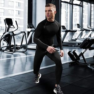 Men's Slim Fit Compression Long Sleeve Performance Shirt Premium Quick Dry Breathable Spandex/Polyester Base <b>Layer</b> <b>Top</b> Athletic - Product Image 2