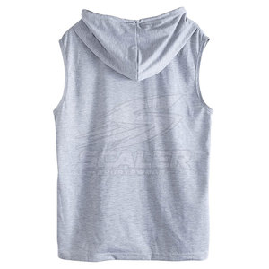Muscle Fit Men Gym <b>Singlet</b> Breathable Quick Dry Stretch Polyester/Cotton Sports Shirt for Bodybuilding Weight Training <b>Running</b> - Product Image 2