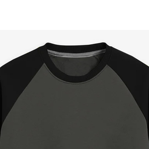 Sudadera de Forro Polar de Algodón para Hombre, Estilo Urbano, Bordada Personalizada, 300-500 GSM, Cuello Redondo, Hombros Caídos, Color Sólido - Product Image 2