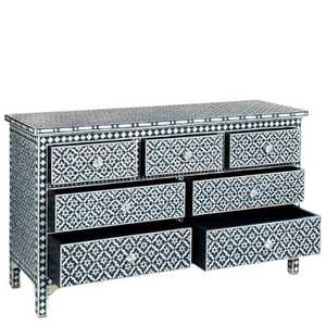 Cajonera con Incrustaciones de Hueso al Mejor Precio, Muebles con Incrustaciones de Hueso de Camello de la India, Muebles con Incrustaciones de Hueso de Camello por INDIAN - Product Image 3