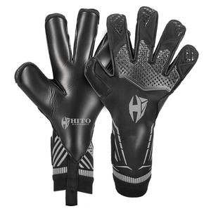 Gants de gardien de but de football personnalisés professionnels, contact de la paume avant en latex, dos en silicone injecté, coupe hybride en caoutchouc, T-Tab - Product Image 1