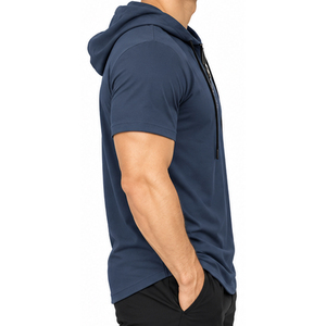 High Performance <b>Short</b> <b>Sleeve</b> Hoodies Custom OEM ODM Cotton <b>Hoodie</b> Manufacturer Bulk Wholesale Fashion Supplier Custom Hoodies - Product Image 5