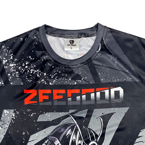 เสื้อยืดมวยปล้ำผู้ชายแบบซับลิเมชั่นสั่งทำพิเศษ ผ้าฝ้าย/ใยไผ่ คอกลม ทรงปกติ พิมพ์ลายทั้งตัว ระบายอากาศได้ดี แห้งเร็ว - Product Image 3