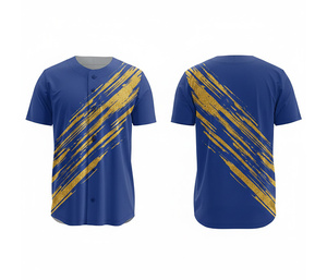 เสื้อเบสบอลแบบซับลิเมชั่นคุณภาพสูง |   ชุดเบสบอลทีมพร้อมโลโก้และหมายเลขแบบกำหนดเอง |   ฐานผ้าโพลีเอสเตอร์ที่ระบายอากาศได้ดี - Product Image 1