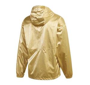 Unisex Gold Quarter-Zip <b>Hooded</b> Windbreaker <b>Jacket</b> Water Resistant Lightweight All Seasons Regular Fit Outdoor Hiking <b>Soft</b> <b>Shell</b> - Product Image 2