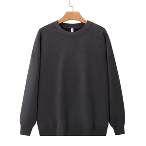 Suéter de Punto Oversize Rosa con Cuello Redondo, Unisex, Casual, Color Sólido, Largo Regular, para Otoño - Product Image 3