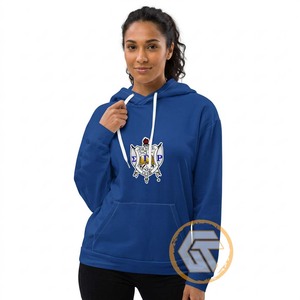 Sudadera con Capucha Personalizada de Sigma Gamma Rho para Invierno y Otoño, con Logotipo Bordado en la Parte Delantera, de Algodón y Felpa, de Alta Calidad para Mujer - Product Image 1